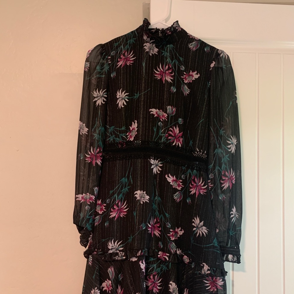 Anthropologie Donna Morgan High-Neck Floral Dress - Picture 5 of 8